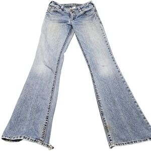 Silver Jeans Bootcut Jeans Womens 27 Light Blue Low Rise Flared Denim Y2K Style